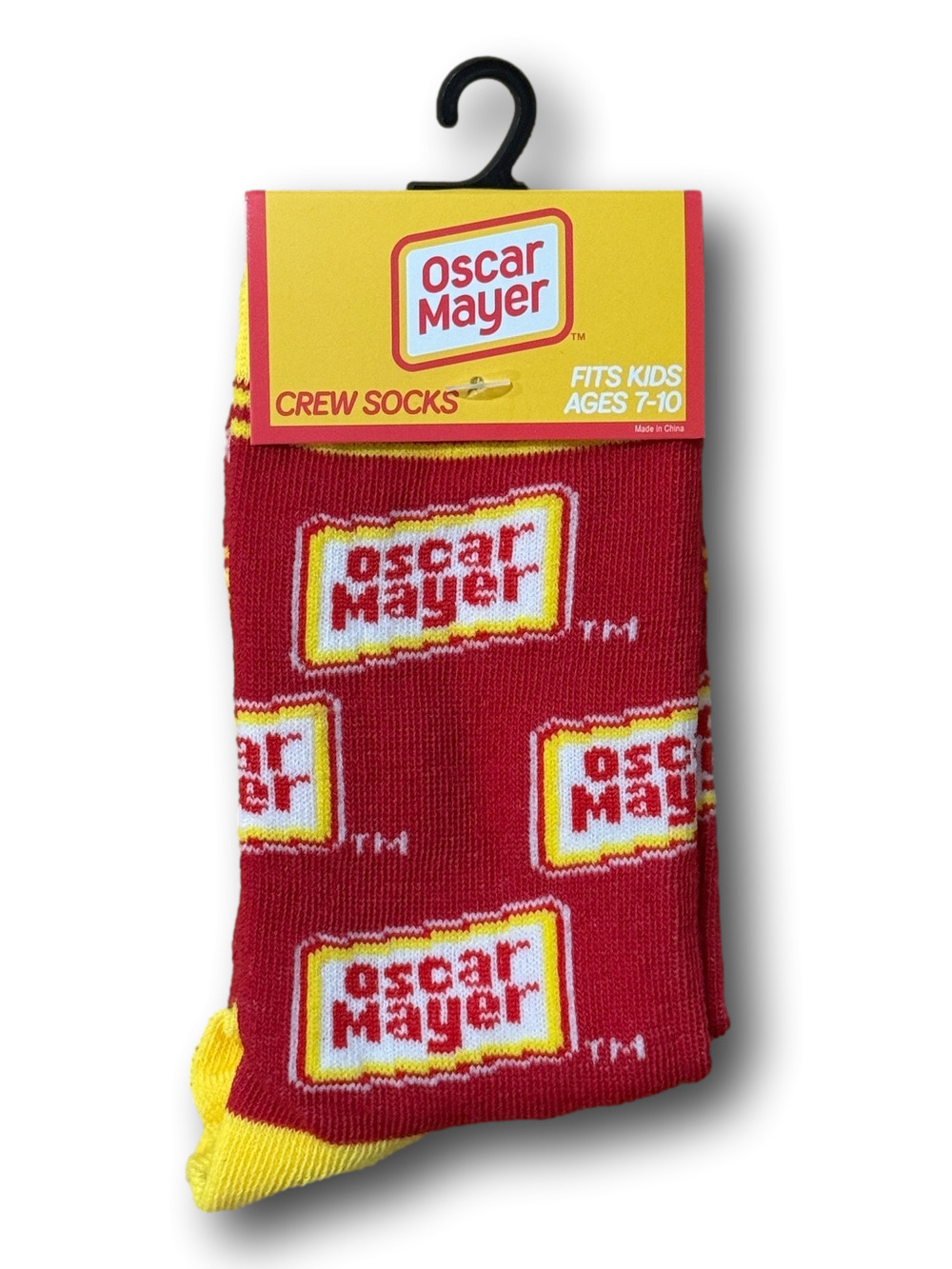 Kids Oscar Mayer Weiner Funny Novelty Crew Socks - NWT - Picture 2 of 2